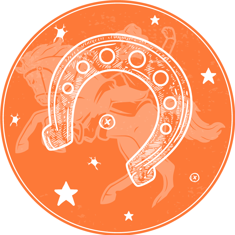 Horseshoe style kids vinyl rug - TenStickers