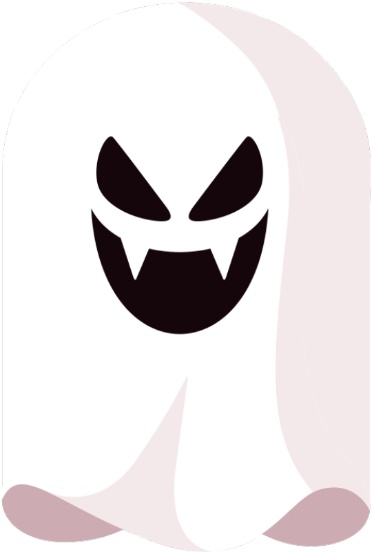 Spooky ghost vinyl rug design - TenStickers