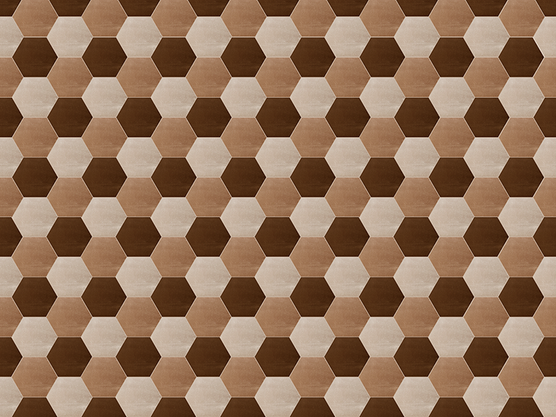 Honeycomb Pattern tile vinyl rug - TenStickers