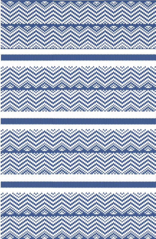 Simple blue  stripes carpet - TenStickers