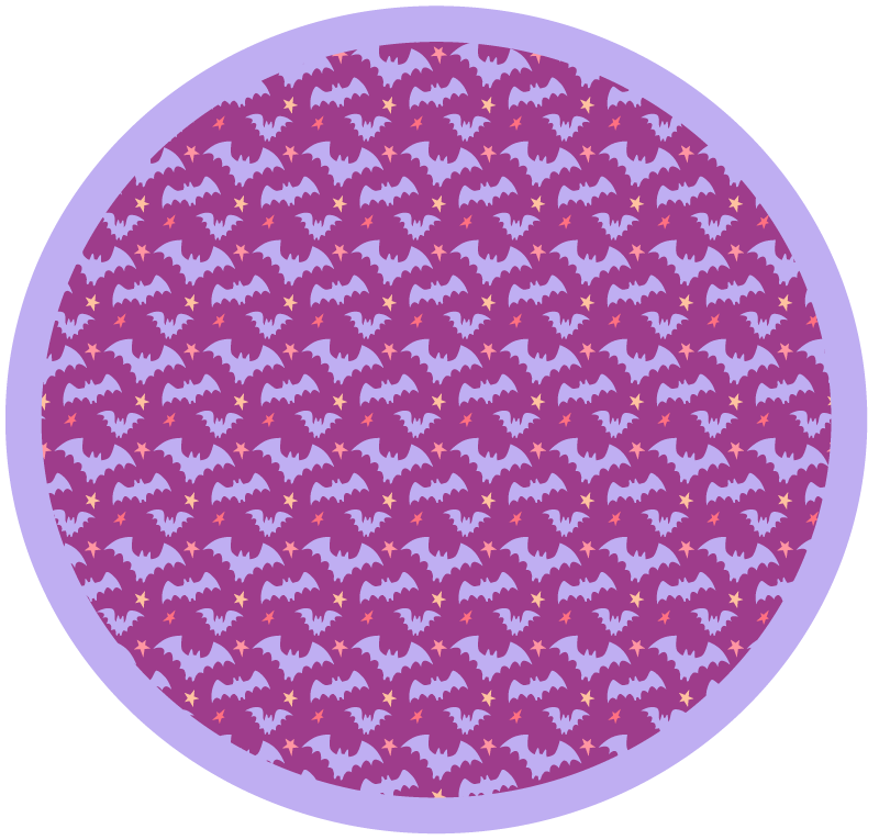 Halloween bat motif halloween vinyl rug - TenStickers