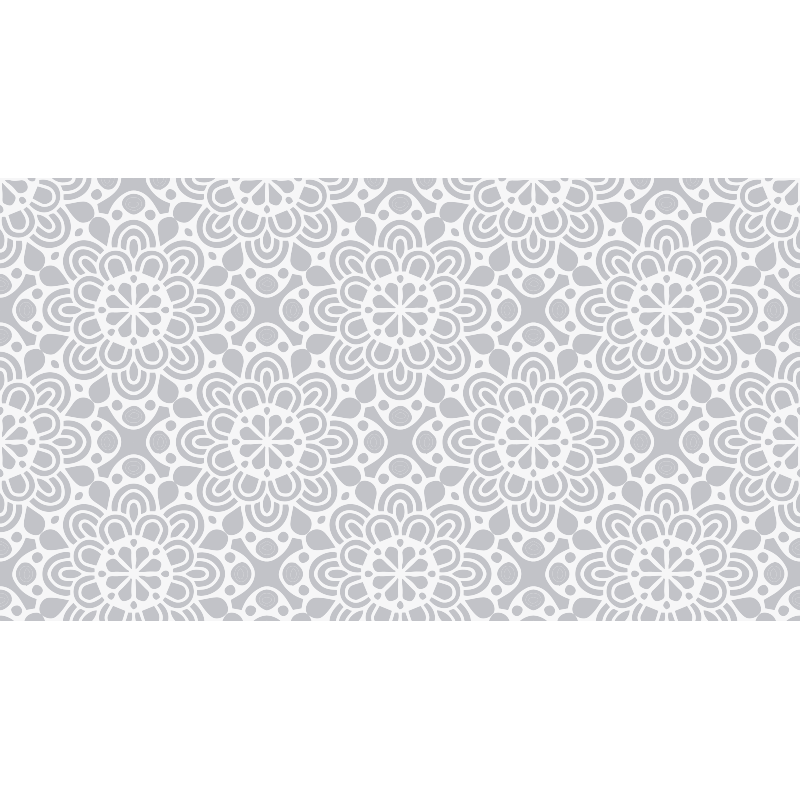 Mandala vinyl rug with mandala-inspired design - TenStickers
