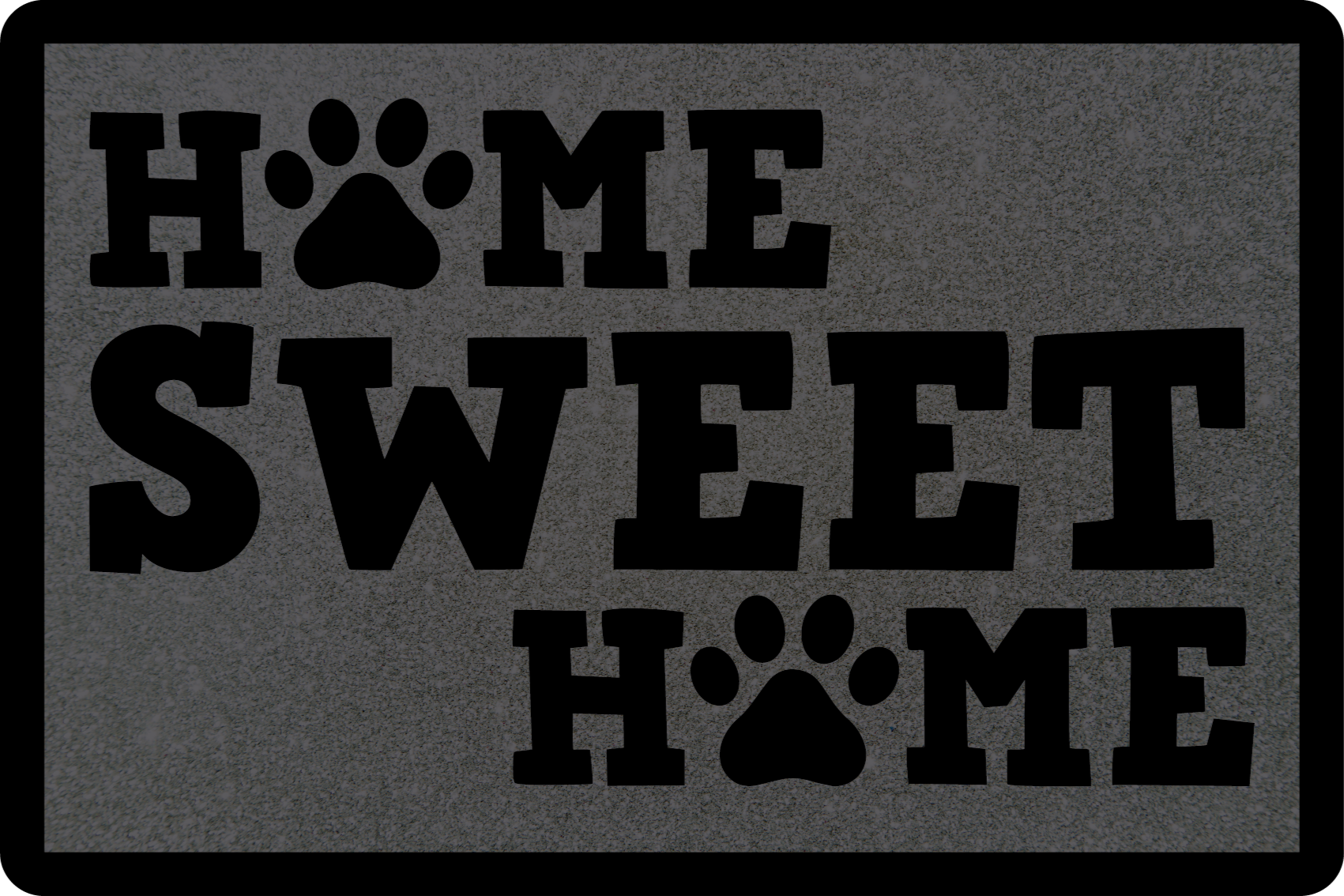 Paw Welcoming Entryway custom vinyl rug - TenStickers
