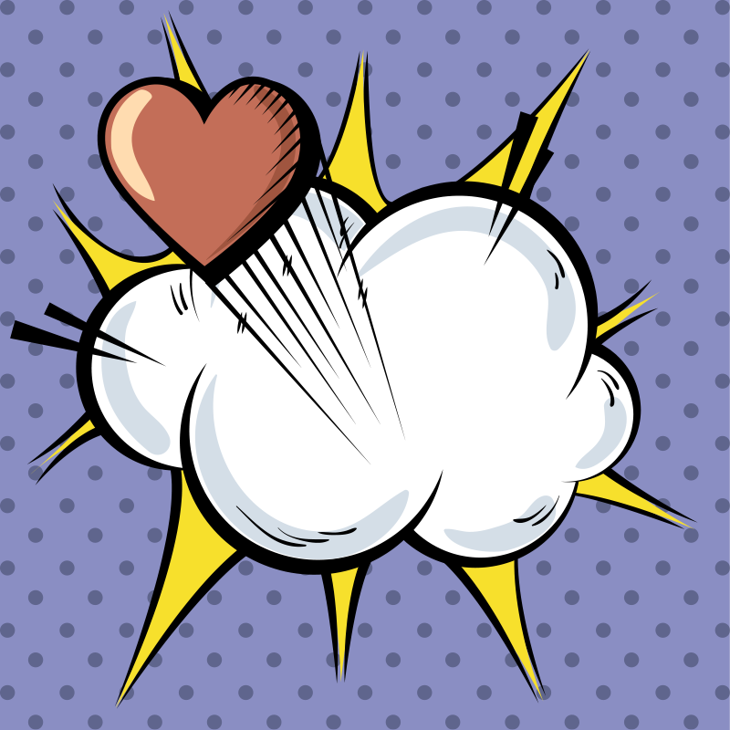 Pop Art Explosive gaming vinyl rug - TenStickers