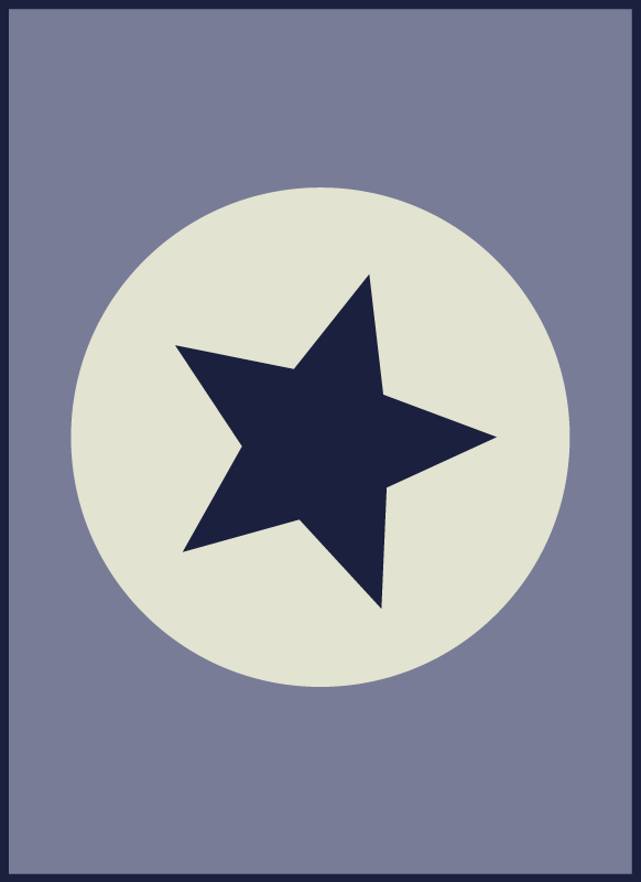 Celestial Centerpiece star vinyl rug - TenStickers