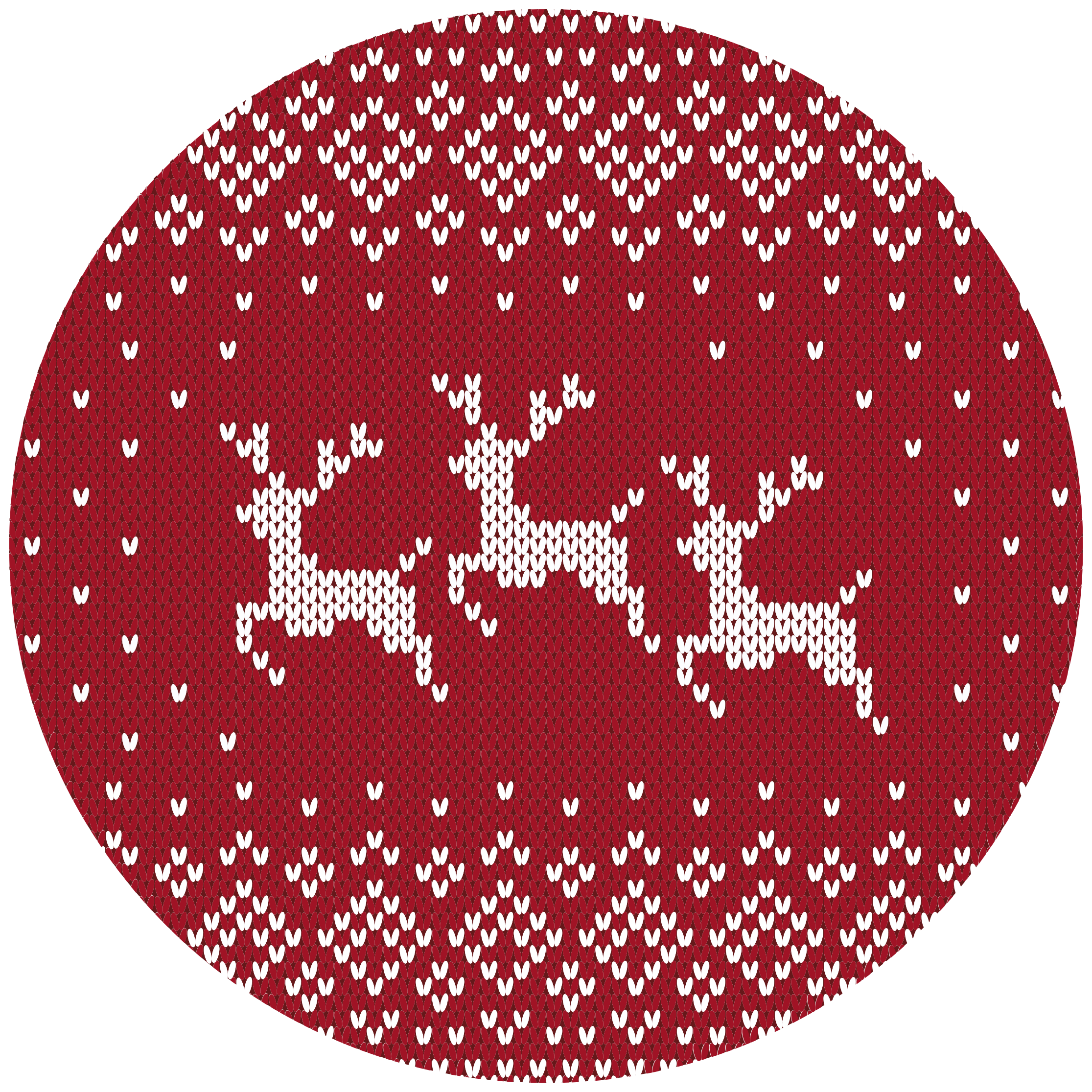 Christmas jumper pattern Christmas tree mat - TenStickers