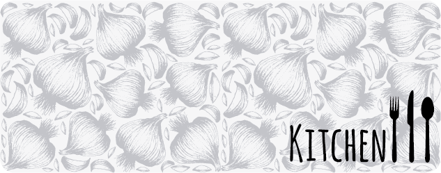 vinyl rug kitchen fork and knife custom rug - TenStickers