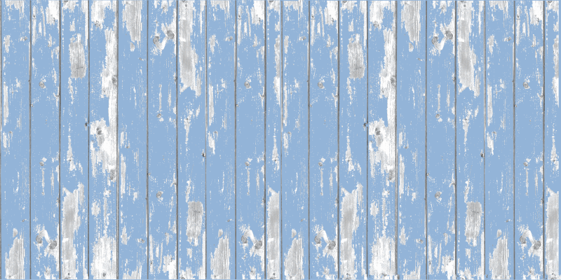 Blue wood texture kitchen vinyl rug - TenStickers