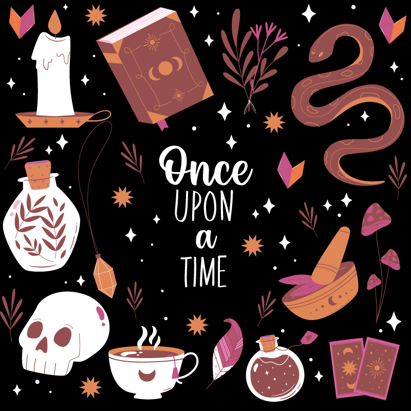 Fairytale Storytime vinyl rug - TenStickers