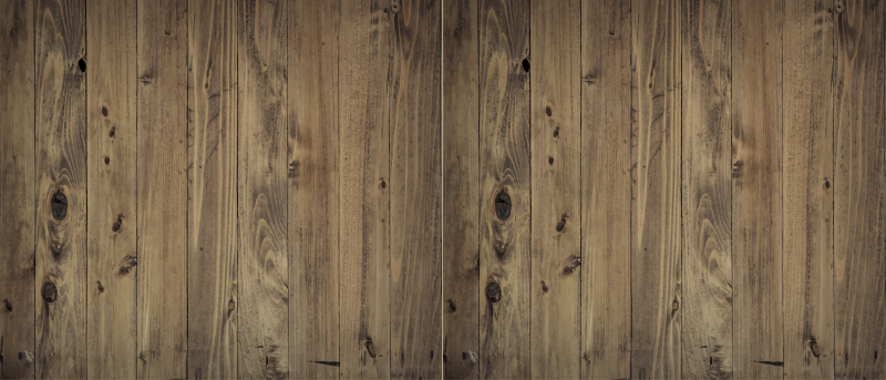 Worn wood effect kitchen vinyl rug - TenStickers