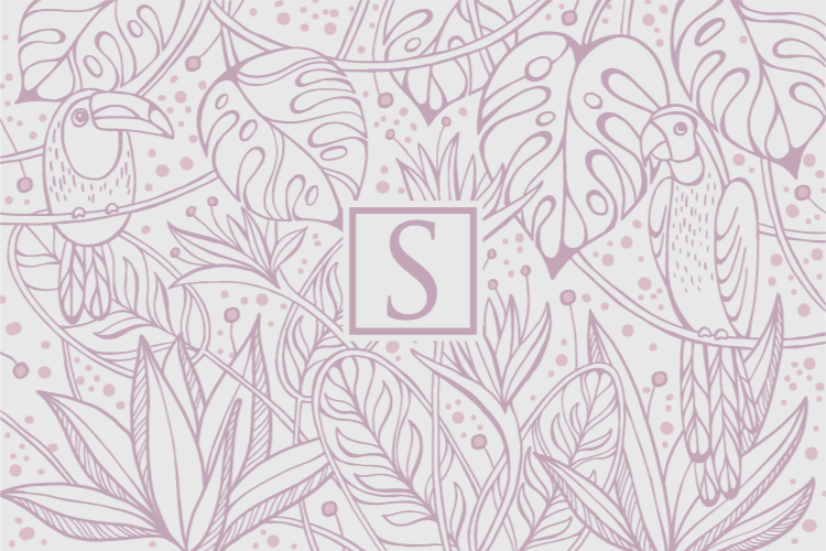 Custom Jungle Motif personalized vinyl rug - TenStickers