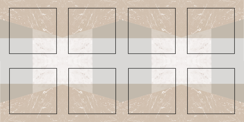 Marble Squares kitchen vinyl rug - TenStickers