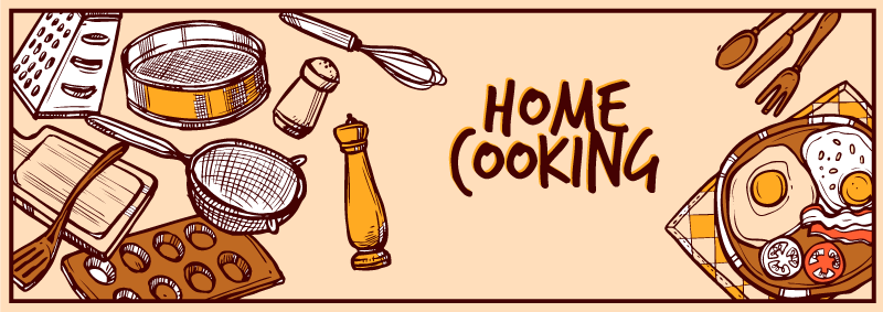 Home cooking vinyl custom rug - TenStickers