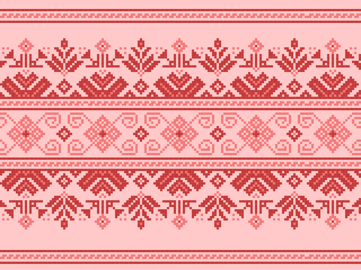 Folk art ethnic vinyl rug - TenStickers