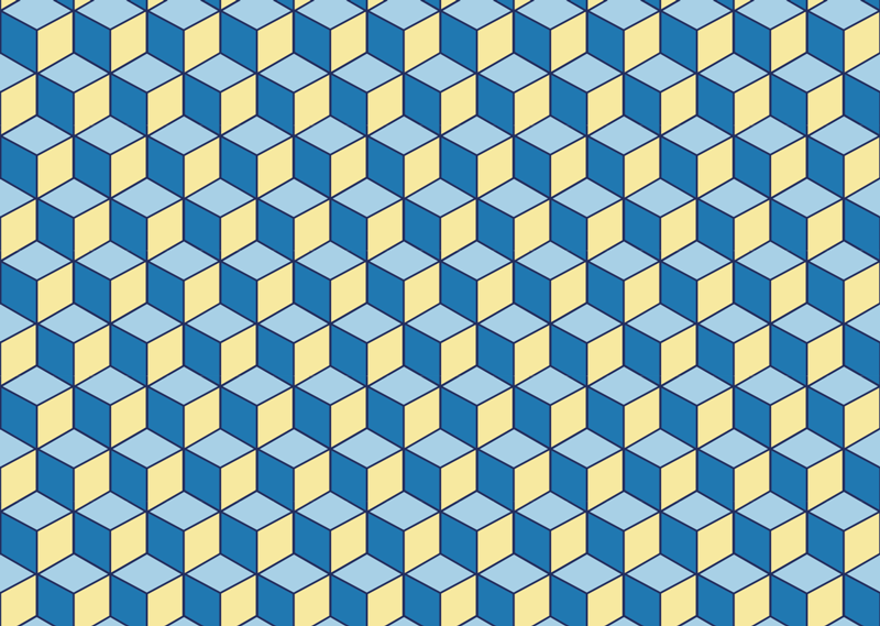 Vinyl rug kitchen 3D effect geometric rugs - TenStickers