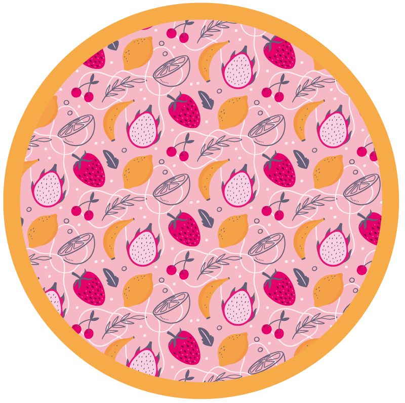 Fruity Delight animal vinyl rug - TenStickers
