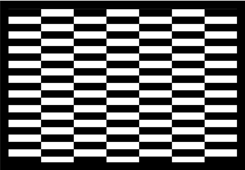 Classic Checkerboard stripes vinyl rug - TenStickers