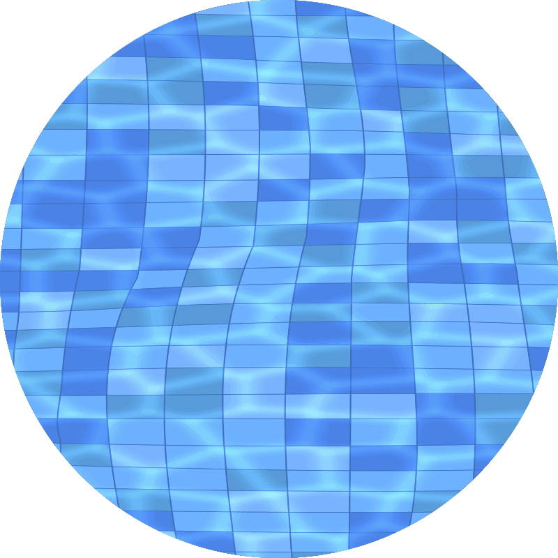 Aquatic Ripple tile vinyl rug - TenStickers