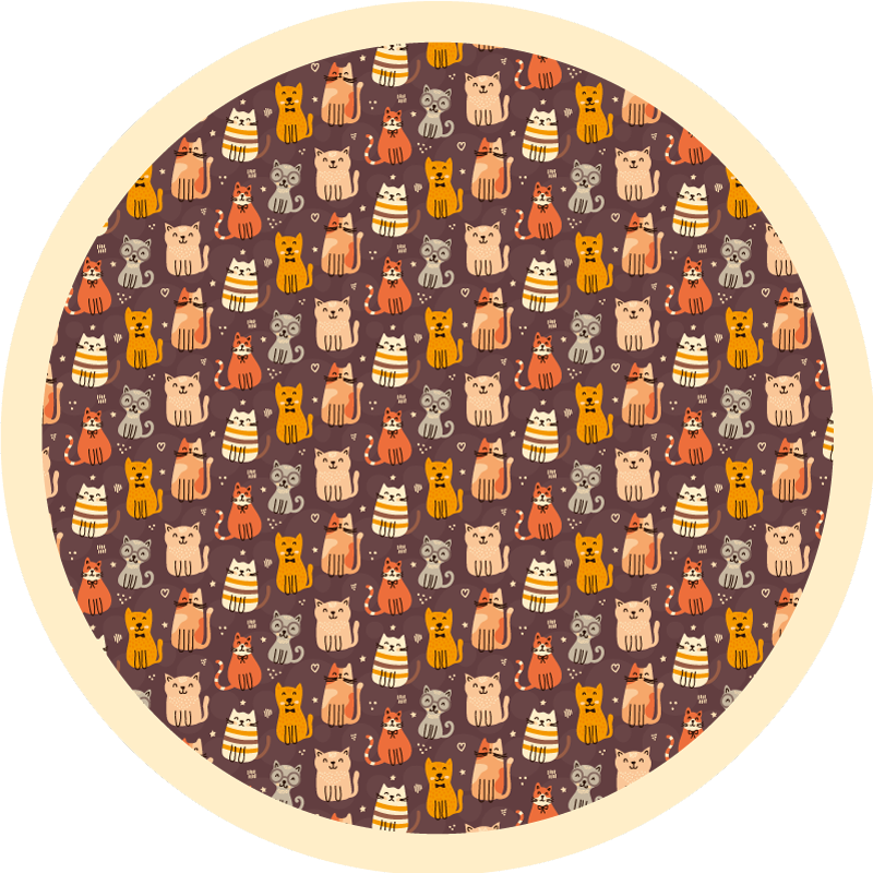 Animal Pattern Playcircle vinyl rug - TenStickers