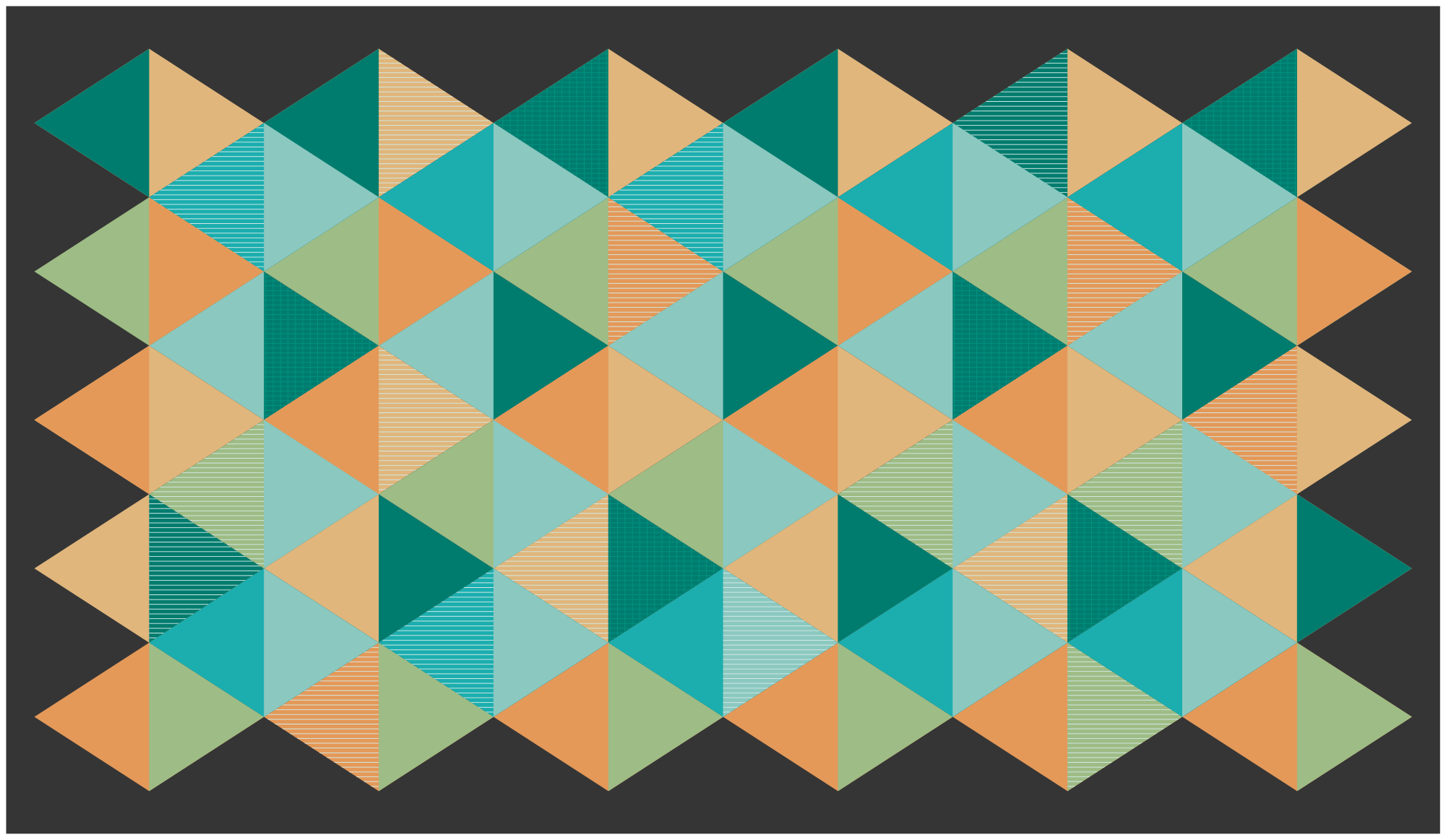 Geometric vinyl rug with geometric pattern design - TenStickers