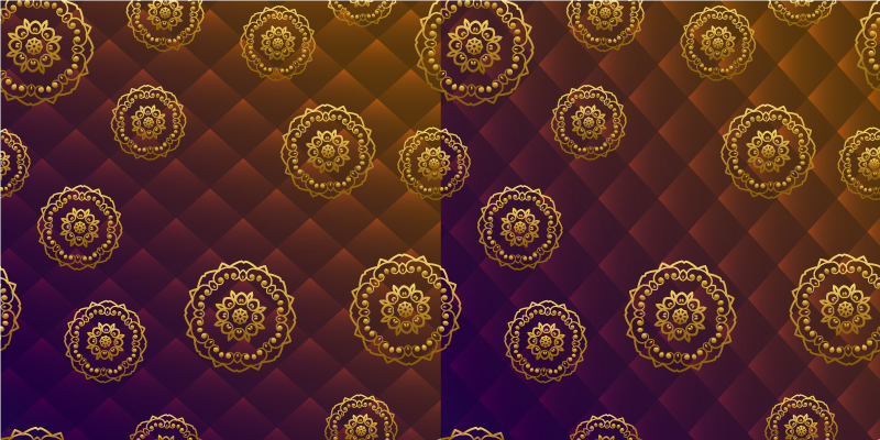 Multicolor elegant mandala mandala vinyl rug - TenStickers