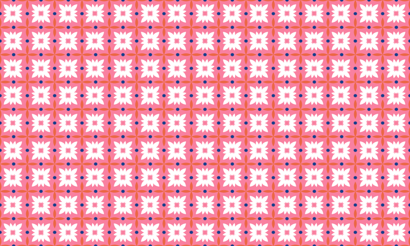 Floral Pattern Surface flower vinyl rug - TenStickers