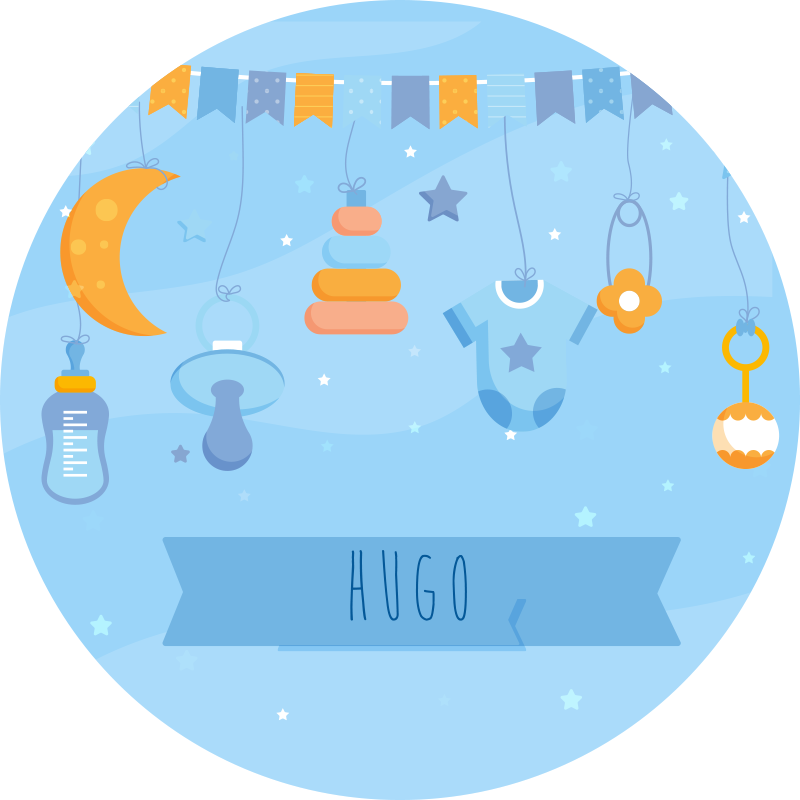 Customized nursery decor nursery vinyl rug - TenStickers