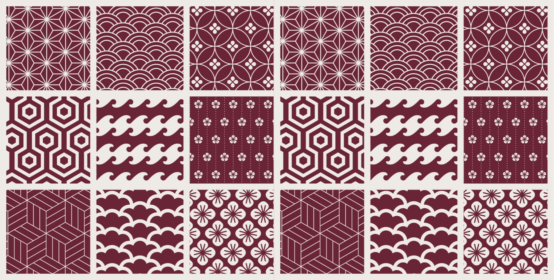 Red tile pattern vinyl carpet - TenStickers