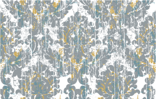 Mosaic vinyl rug abstract mosaic design - TenStickers