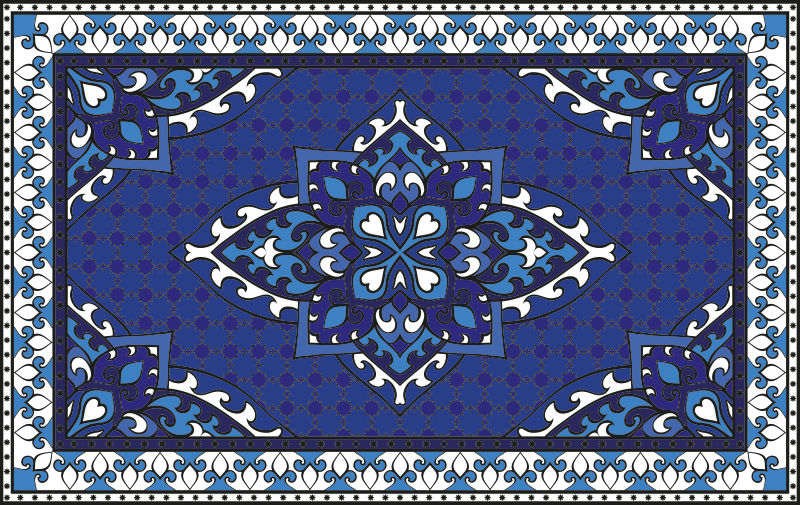 Mosaic vinyl rug mosaic symmetry - TenStickers