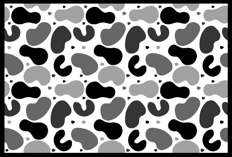 Cowhide Inspired animal print vinyl rug - TenStickers