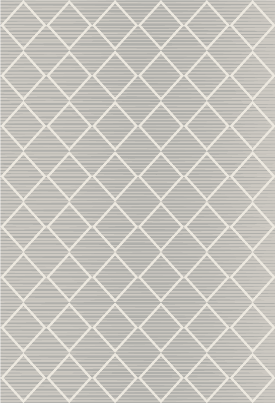 Irregular gray rhombuses geometric vinyl rugs - TenStickers