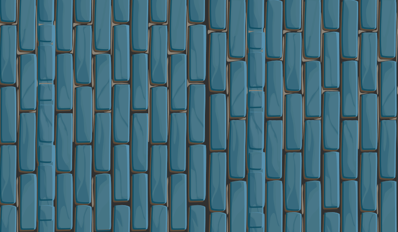 Brick Patterning tile vinyl rug - TenStickers