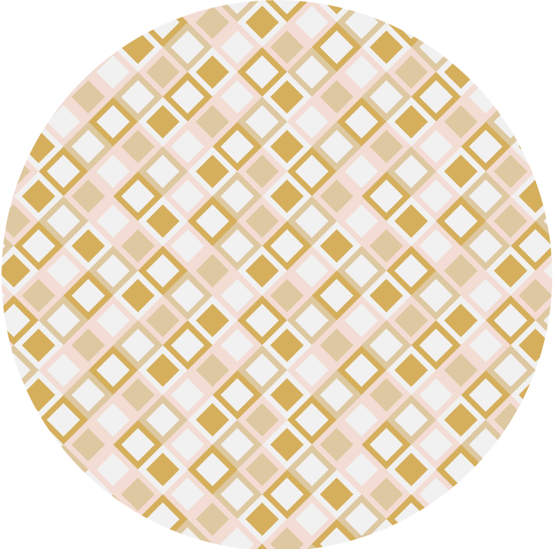 Geometric vinyl rug geometric lattice design - TenStickers