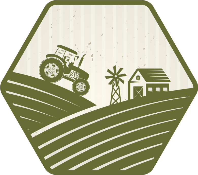 Vintage tractor and wind mill vintage vinyl rug - TenStickers