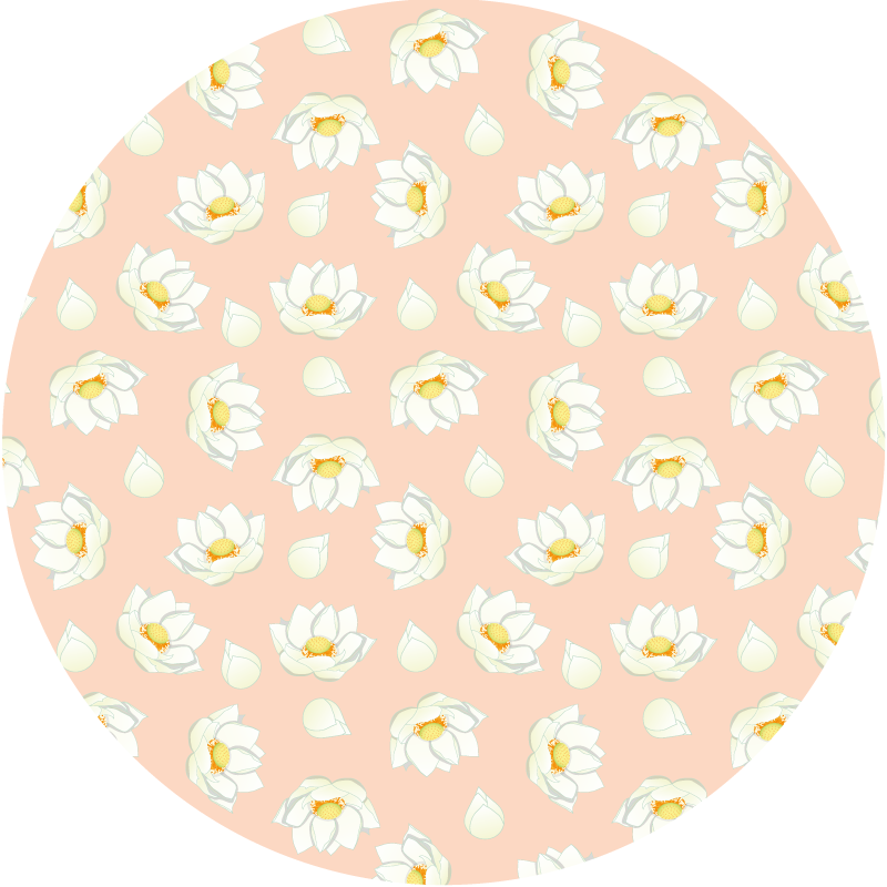 Floral Blossom flower vinyl rug - TenStickers