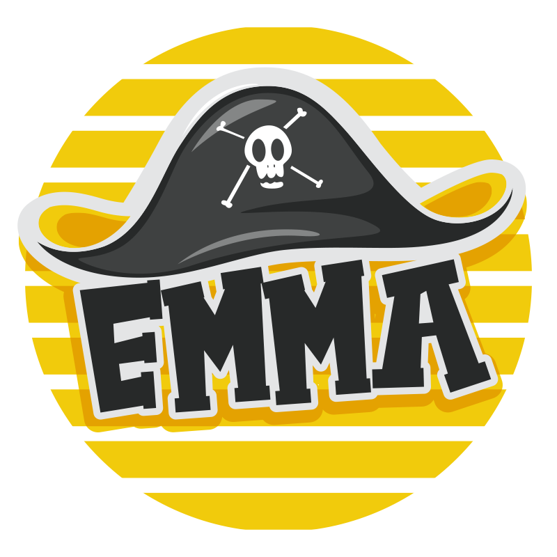 Pirate Themed custom vinyl rug - TenStickers