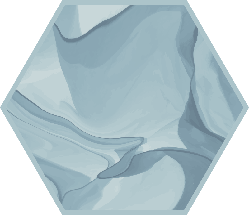 Abstract Blue Waves textured vinyl rug - TenStickers