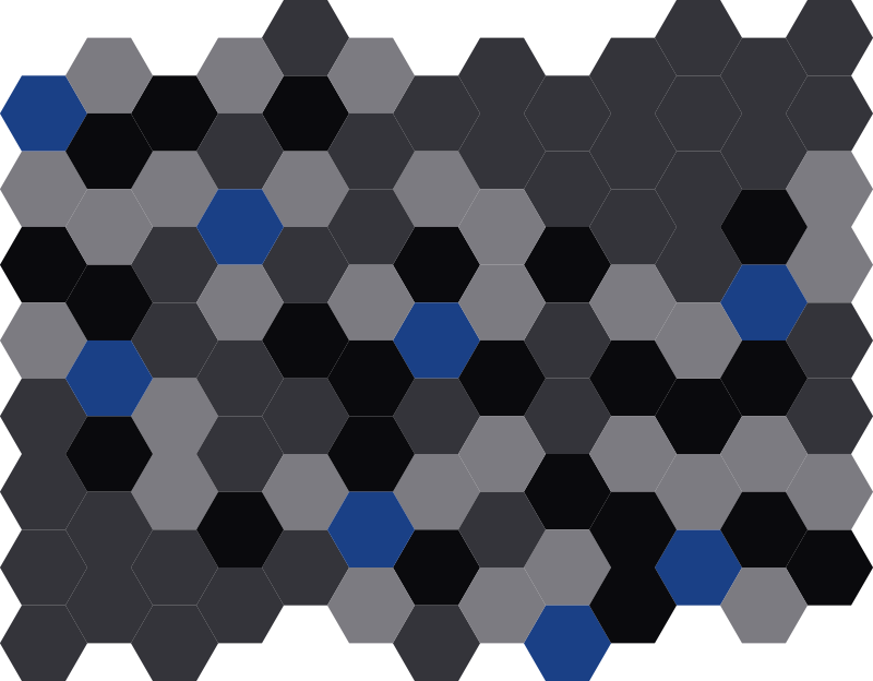 Hexagonal Shades geometric vinyl rug - TenStickers