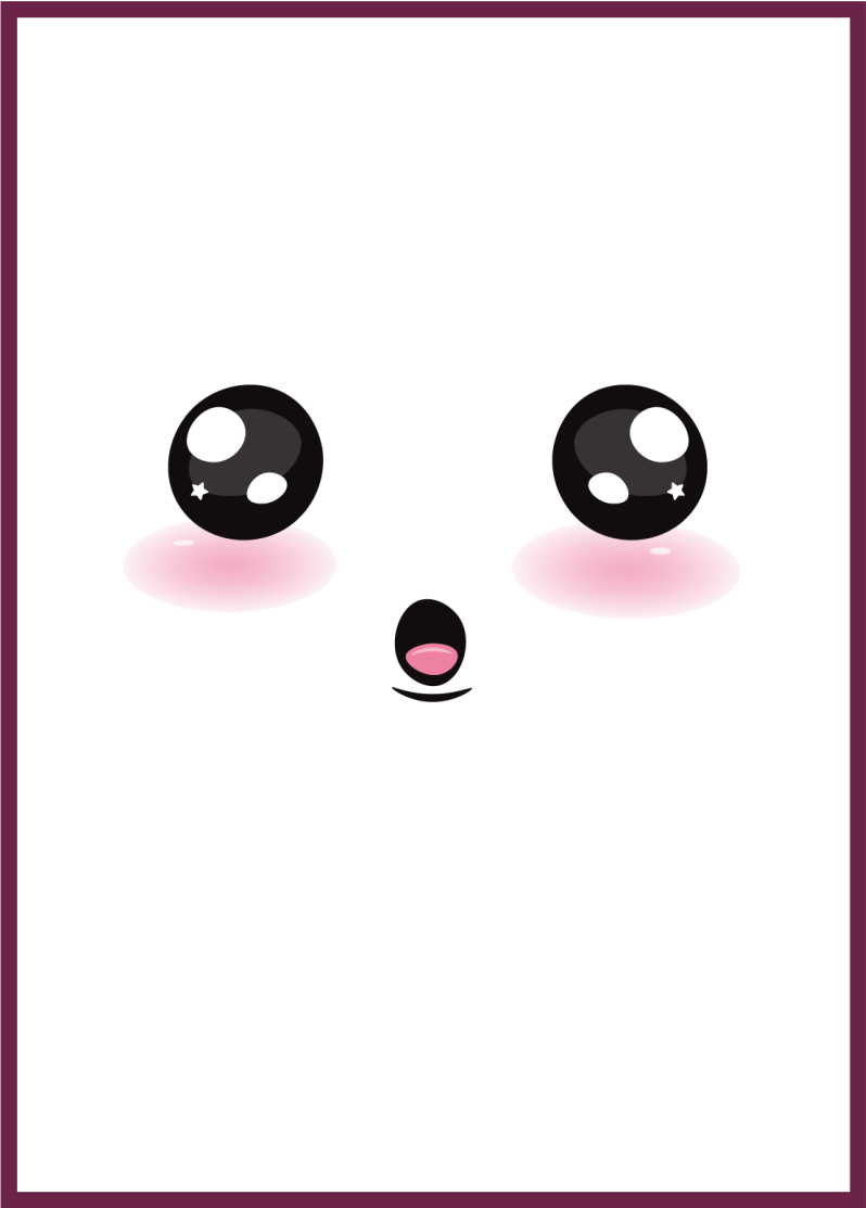 Cute anime eyes teen vinyl rug - TenStickers