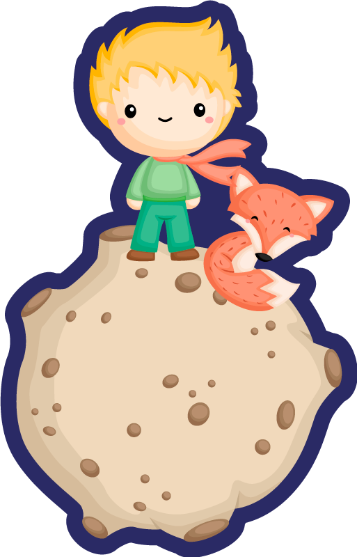 The Little Prince kids vinyl rug - TenStickers