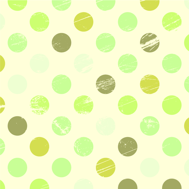 Green Shade Polka Dot geometric rugs - TenStickers