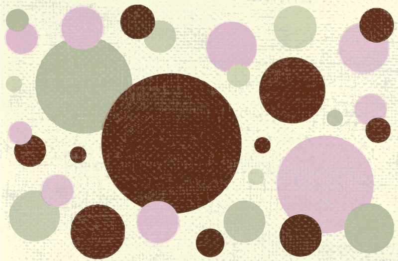 Big and small polka dots geometric rugs - TenStickers