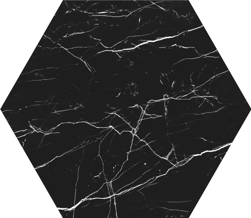 Black marble  modern vinyl rug - TenStickers