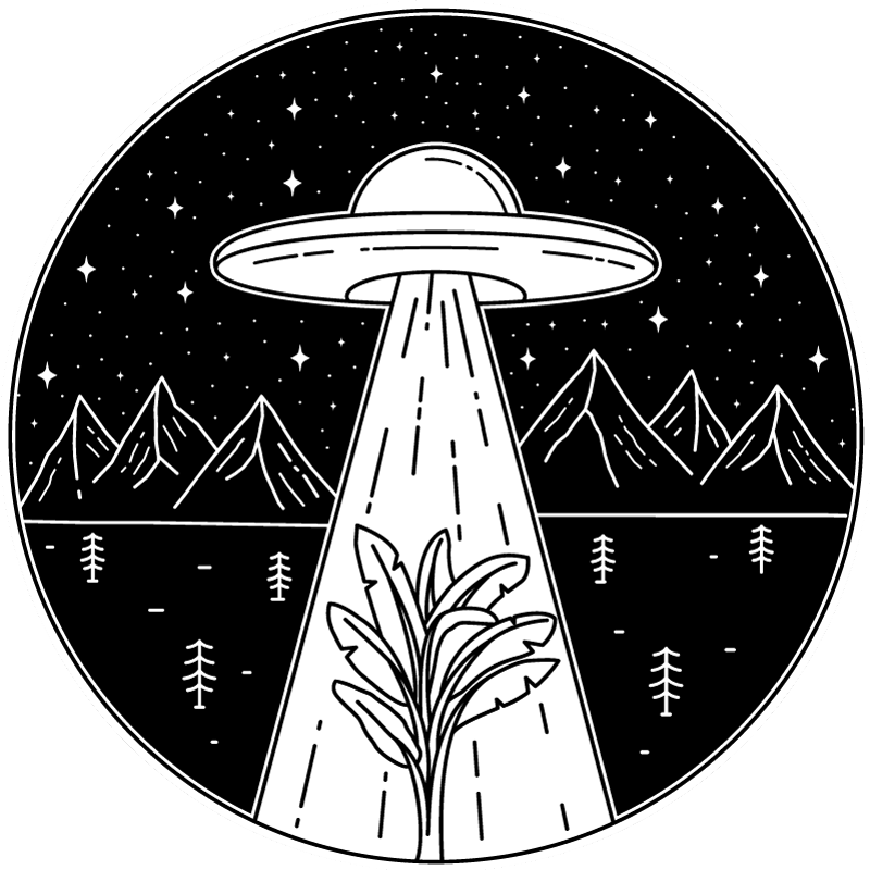 UFO in the night teen vinyl rug - TenStickers