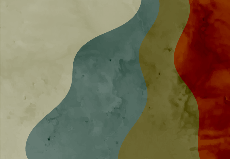 Abstract Wave Patterns living room vinyl rug - TenStickers