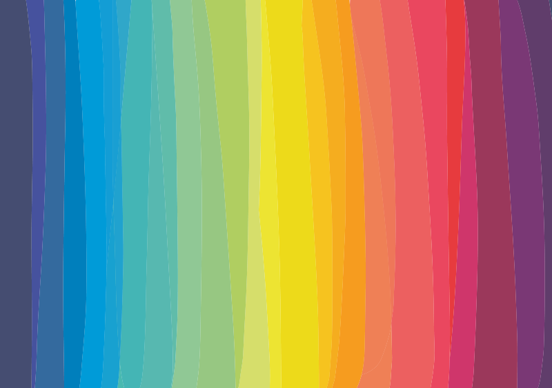 Rainbow stripes vinyl floor carpet - TenStickers