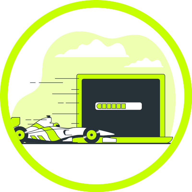 Loading race car custom rug - TenStickers