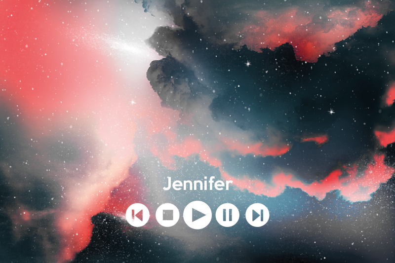 Outer space custom music teenager vinyl rug - TenStickers