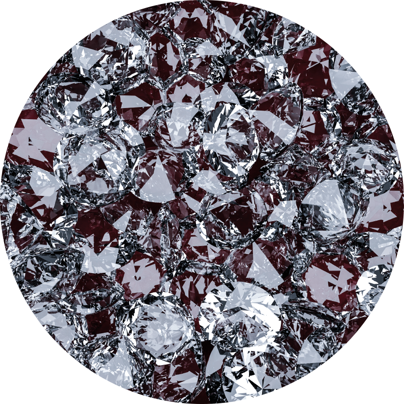 Crystal gemstone vinyl rug - TenStickers